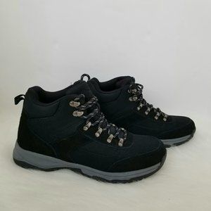 ROCKPORT Mens Dickinson Suede Leather Hiker Hiking Boots Black Size 9